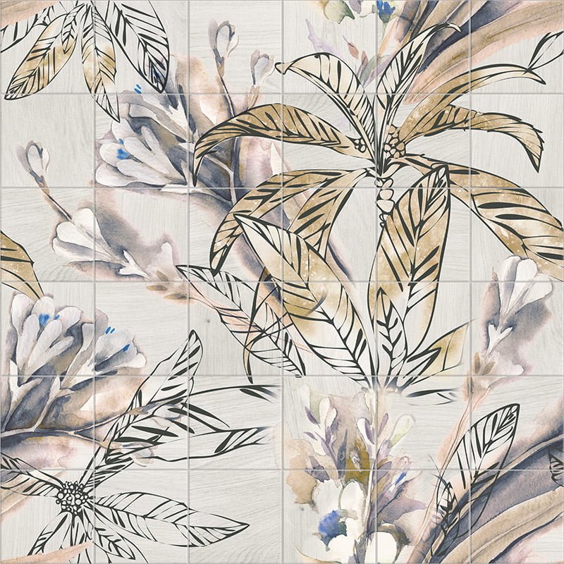 Mural_Autumn_Leaves_20x20_36pieces Mural Autumn Leaves 120x120 Πλακάκι Δαπέδου-Τοίχου