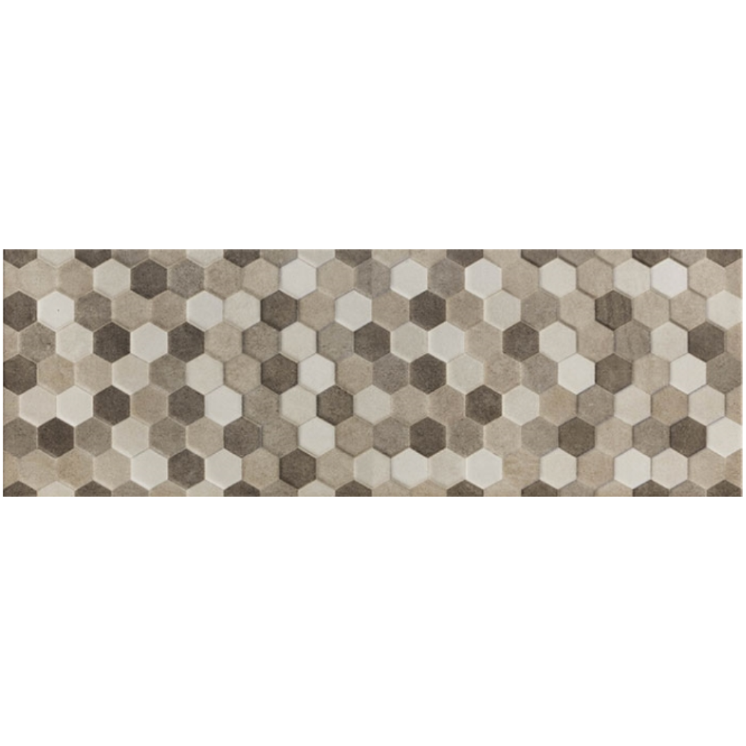 Decor Hexagone Gris Decor Hexagone Gris 22x66 Πλακάκι Τοίχου