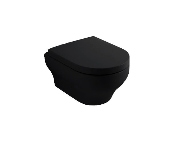 Κρεμαστή Λεκάνη Clear Rimless Black