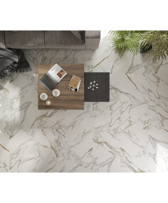 Onega Gold 60x60 (Metanola White) Πλακάκι Δαπέδου-Τοίχου