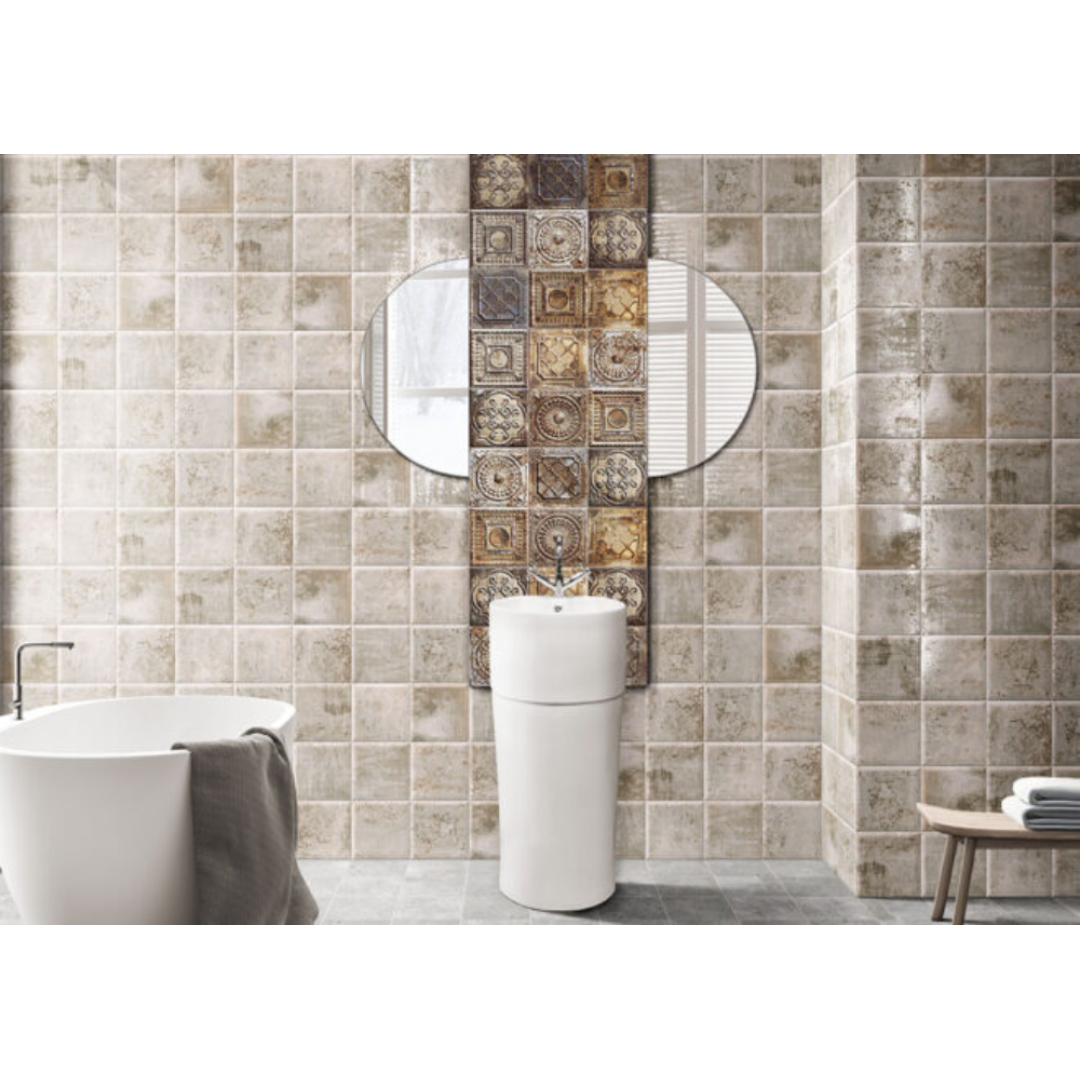 Tin Tile Grey 20X20 foto