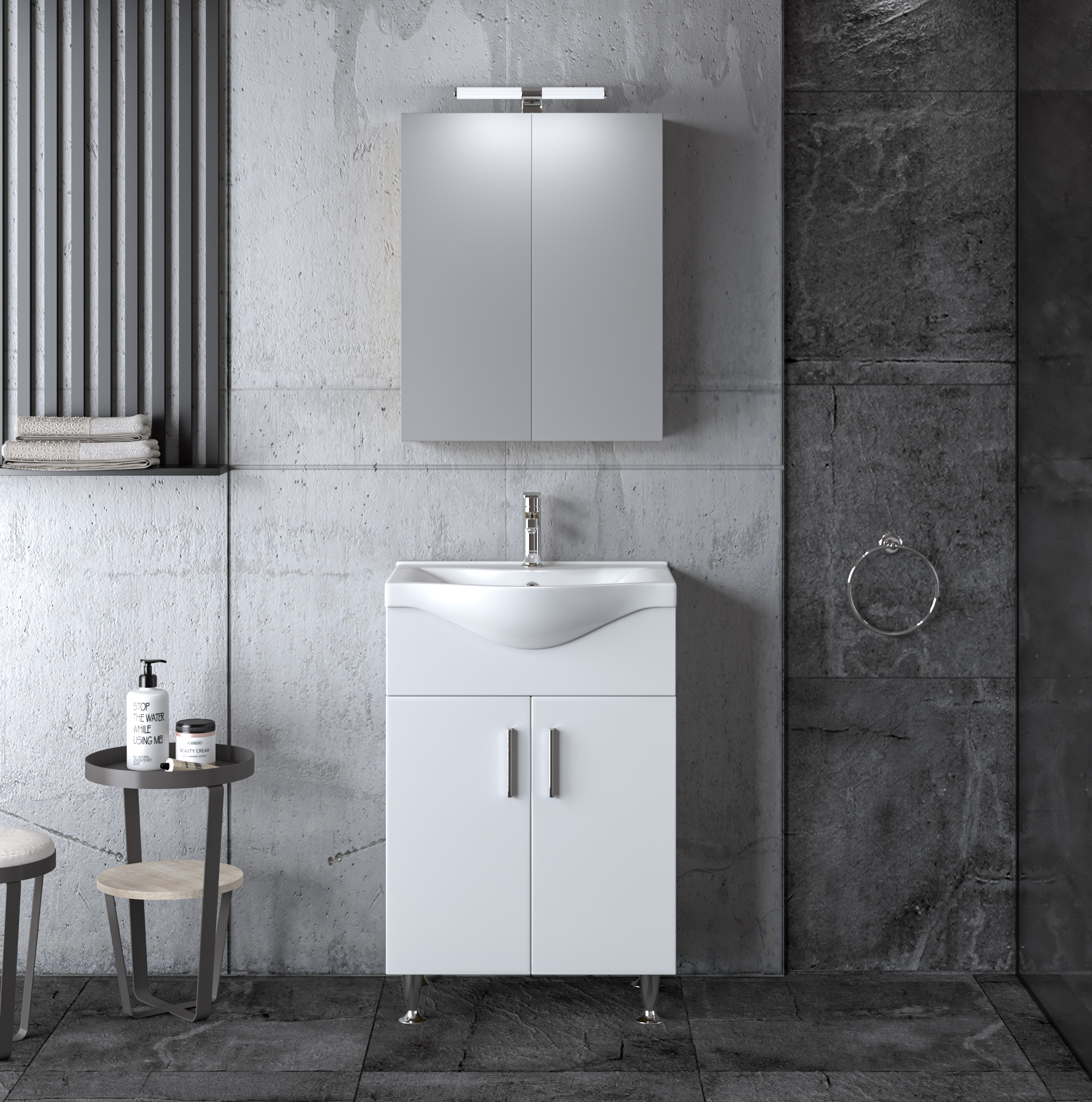 room_Siena_white_55 Siena White 55 Έπιπλο Μπάνιου