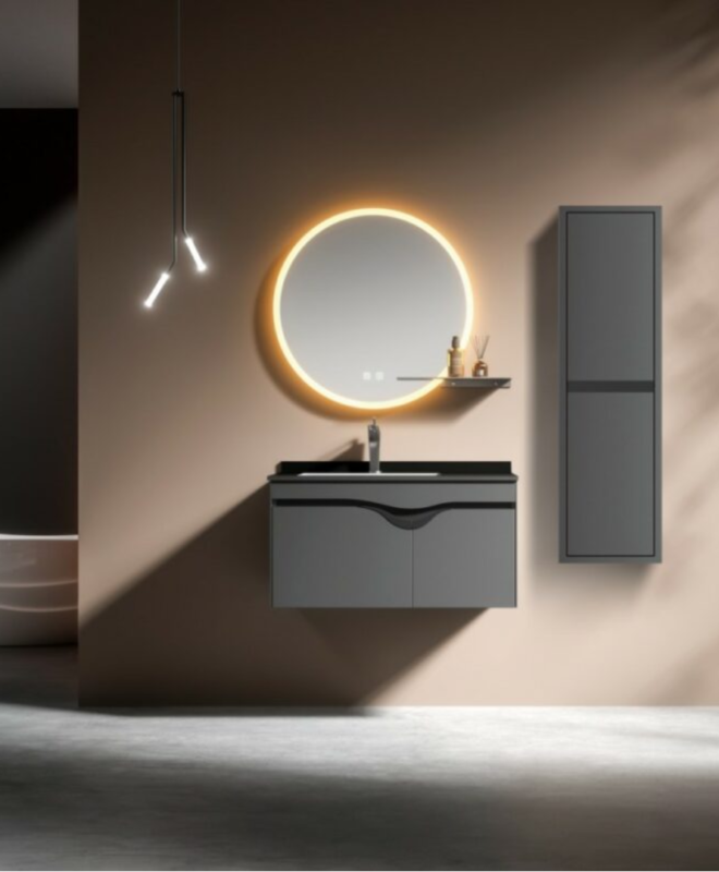 Το Diva 80 Plywood Έπιπλο Μπάνιου είναι μια εξαιρετική επιλογή για εκείνους που θέλουν να συνδυάσουν σύγχρονο design με κλασικές, κομψές πινελιές. Αποτελείται από υλικά υψηλής ποιότητας και προσφέρει εξαιρετική λειτουργικότητα και αισθητική για το μπάνιο σας.